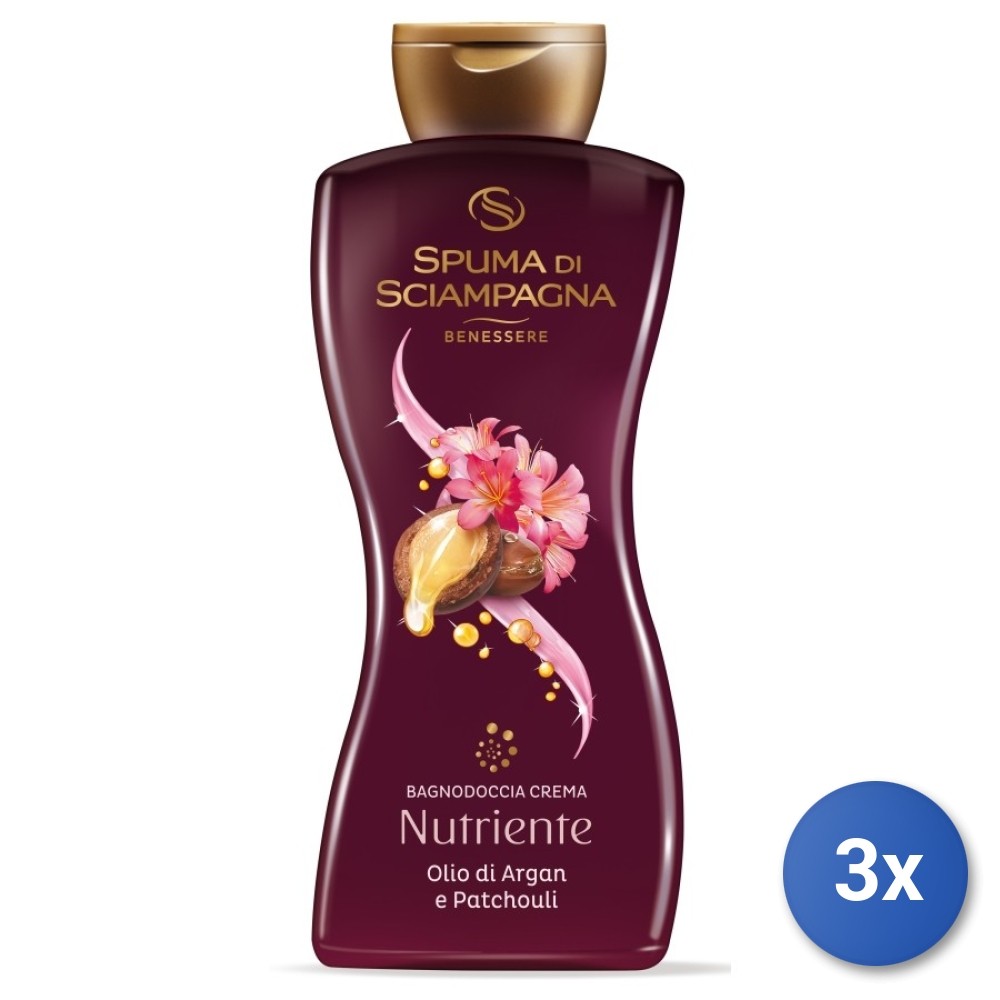 3X Bath Foam 650 ML. Argan/Patchouli Wellness