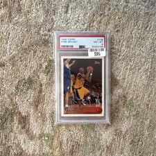 Topps 1996-97 Kobe Bryant #138 Rookie PSA 8 Los Angeles Lakers Basketball Card. rookie card picture
