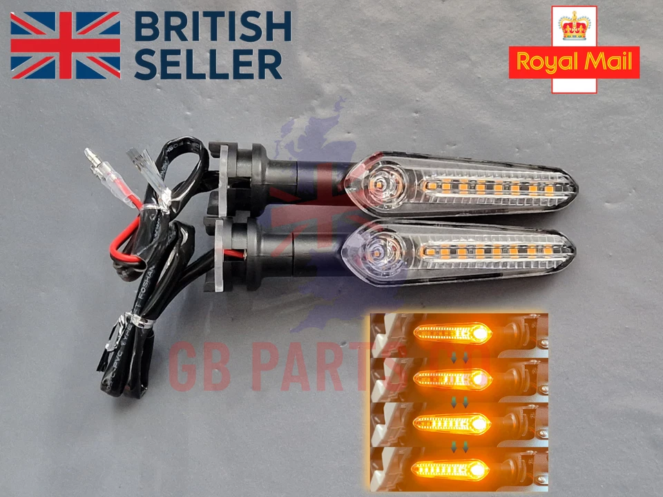 Indicateurs de clignotants à LED séquentiels amber Pour Yamaha MT07 MT09 MT09SP - Photo 1/1