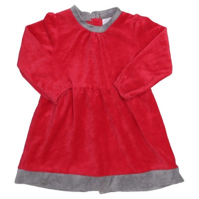 KappAhl, Kleid, Größe: 86/92, Rot/Grau, Baumwolle/Polyester, Sonstiges #sdg