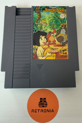 Jungle Book Nintendo Nes Game Cart PAL A UK Version mit Hülle gereinigt & getestet
