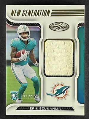 ERIページ 2022 Panini Certified - New Generation Jerseys Erik Ezukanma #NGJ