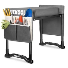 Garden Kneeler and Seat with Upgraded Wide & 3" Thick Kneeling Pad, Heavy Dut...