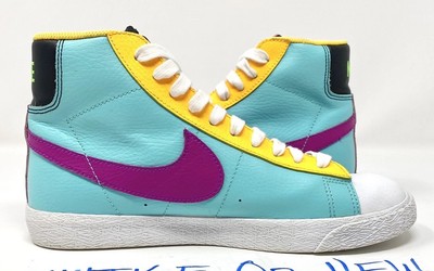 2020 Nike Blazer Mid Aurora Purple Orange Multi-Color GS CZ9441