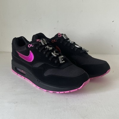 Size 10.5 - Nike Air Max 1 PRM Valentines Day Black/Playful Pink New HV2302-001