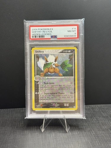 Pokemon Shiftry EX Hidden Legends Reverse Holo Rare #14 PSA 8