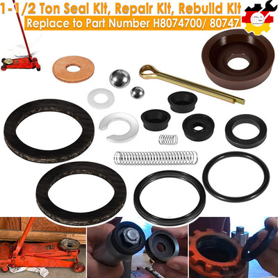 For Hein Werner 1-1/2 Ton WS Floor Jack Seal Replacement Repair Rebuild Kit