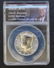 2014-D U.S. Kennedy Half Dollar ANACS SP70 "High Relief" 50¢ 100th BDAY LVB9.27