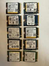 Mixed Lot: 10× 256 GB M.2 NVMe PCIe SSDs – WD, SK hynix, Samsung, Micron,