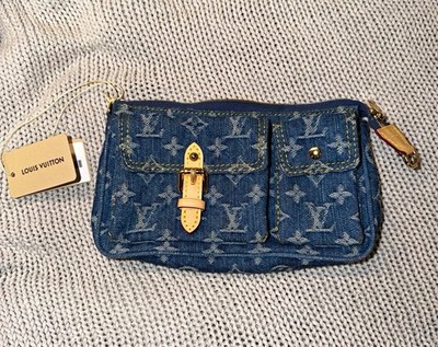Louis Vuitton Pochette Accessoires Cargo   Monogram Denim (M27602)
