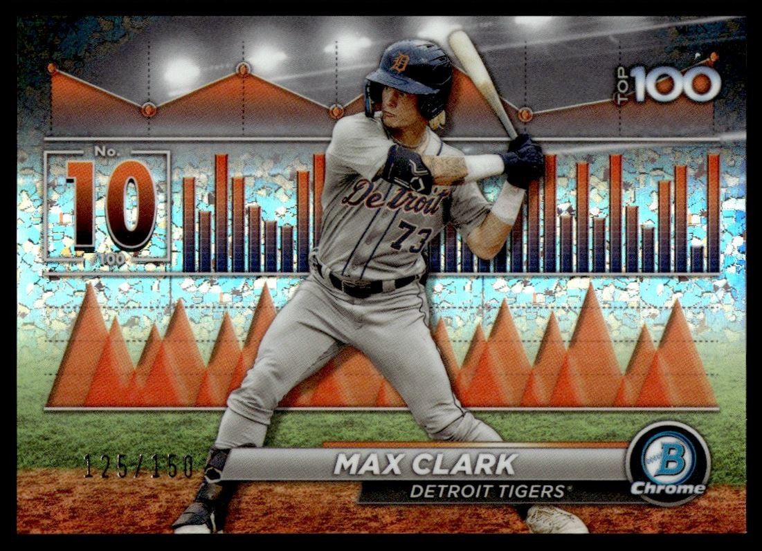 2024 Bowman Chrome Scouts Top 100 MINI Diamond Refractor Max Clark /150 C70