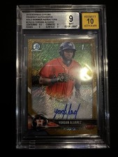 2018 Bowman Chrome Prospect Autographs Yordan Alvarez #CPA-YA