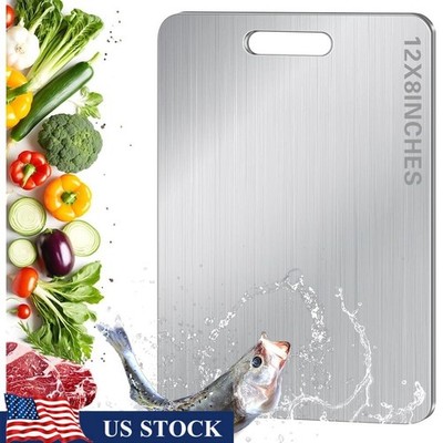 Titanium Cutting Board Durable Non-Toxic Eco-Friendly Kitchen Tool Easy Clean US