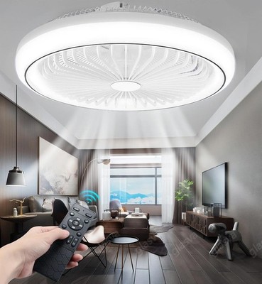 LED Deckenventilator mit Beleuchtung Fernbedienung Deckenlampe Schlafzimmer NEU