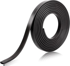 Shower Door Magnetic Tape, 82" Flexible Strip, Flex Black