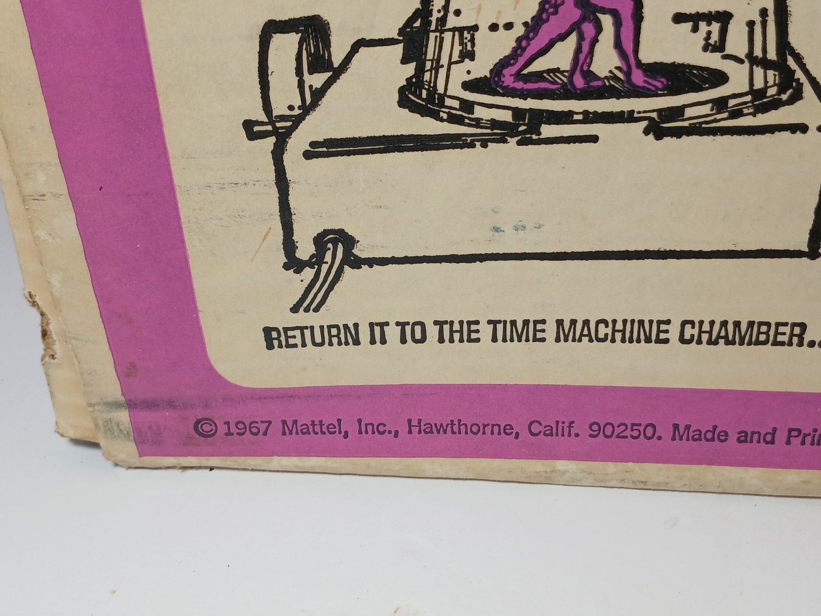 1967 MATTEL STRANGE CHANGE THE LOST WORLD TOY PLAY SET IN ORIGINAL BOX MONSTERS