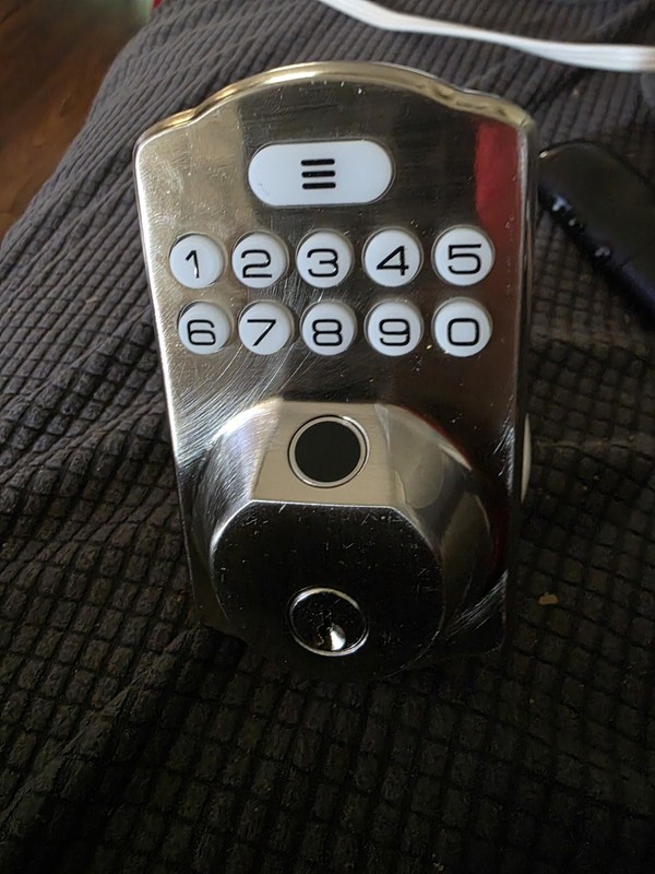 VEISE FINGERPRINT DOOR LOCK, KEYLESS ENTRY, ELECTRONIC, KS02A - KEYPAD ONLY 