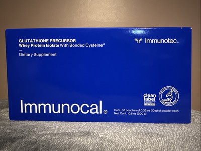 Immunocal Classic Blue Regular Glutathione Precursor, 30 Pouches by Immunotec