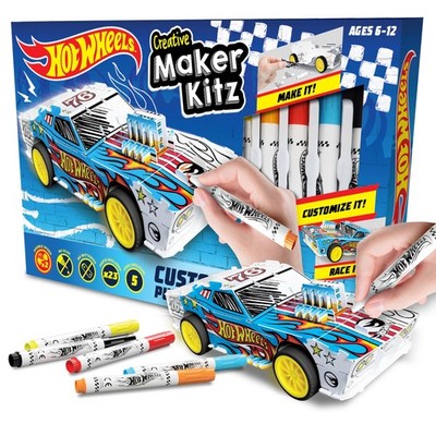 Hot Wheels by Toyz DIY Car Art Kit for Kids Ages 6-12 with...