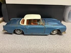 Antique Bandai Triumph TR4 Tin Car, Rare Blue Color, Made In Japan