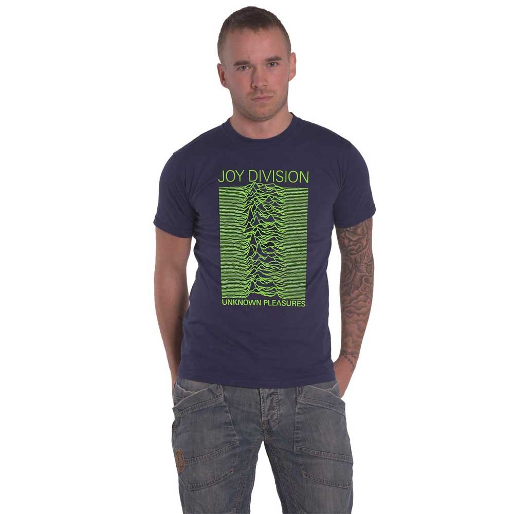 Joy Division Unknown Pleasures Official Unisex Navy Blue T-Shirt