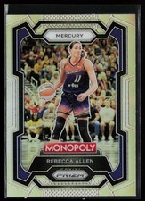 2024 Panini Prizm Monopoly WNBA Silver Prizms Rebecca Allen #18 Phoenix Mercury