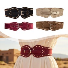 Wide Waist Belt Fashion Cinch Belt for Coat Shopping Parties Blouse Clothes