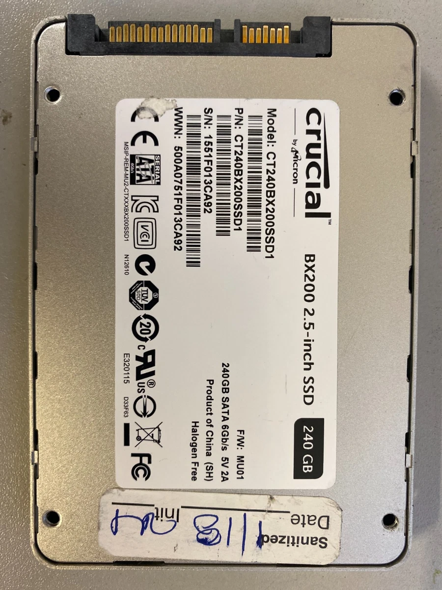 Crucial 240 GB Storage Capacity Solid State Drives for sale | eBay