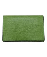 Valextra                    Business card holder green