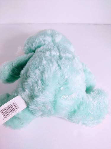 Soft Fluffy 15 In Aquamarine Rabbit Pink Ears Feet With Bow Pre-owned - Picture 8 of 12