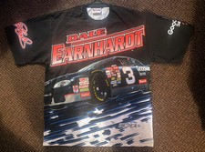 Vintage 90s Dale Earnhardt T Shirt All Over Print AOP Nascar Tee USA Sz XL