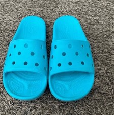 crocs, Teal Slide, Sandals Juniors, Big Kid Size 6