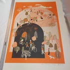 Eliza Southwood Large Ltd Ed  45/60 Silk Screen Art Print  Two Tunnels Bicycle