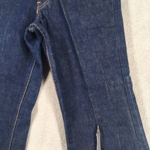Vintage Levis Jeans Boys Husky Size 27 Dark Wash Denim Bootcut 70s Orange Tab - Picture 5 of 20
