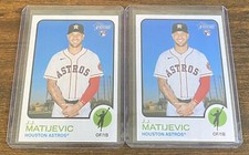 J.J. Matijevic 2022 Topps Heritage High Number Rookie RC #561 Astros Lot (2)