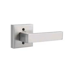 Probrico Door Lever Dummy Lever Handle for Closets French Door in Satin Nickel