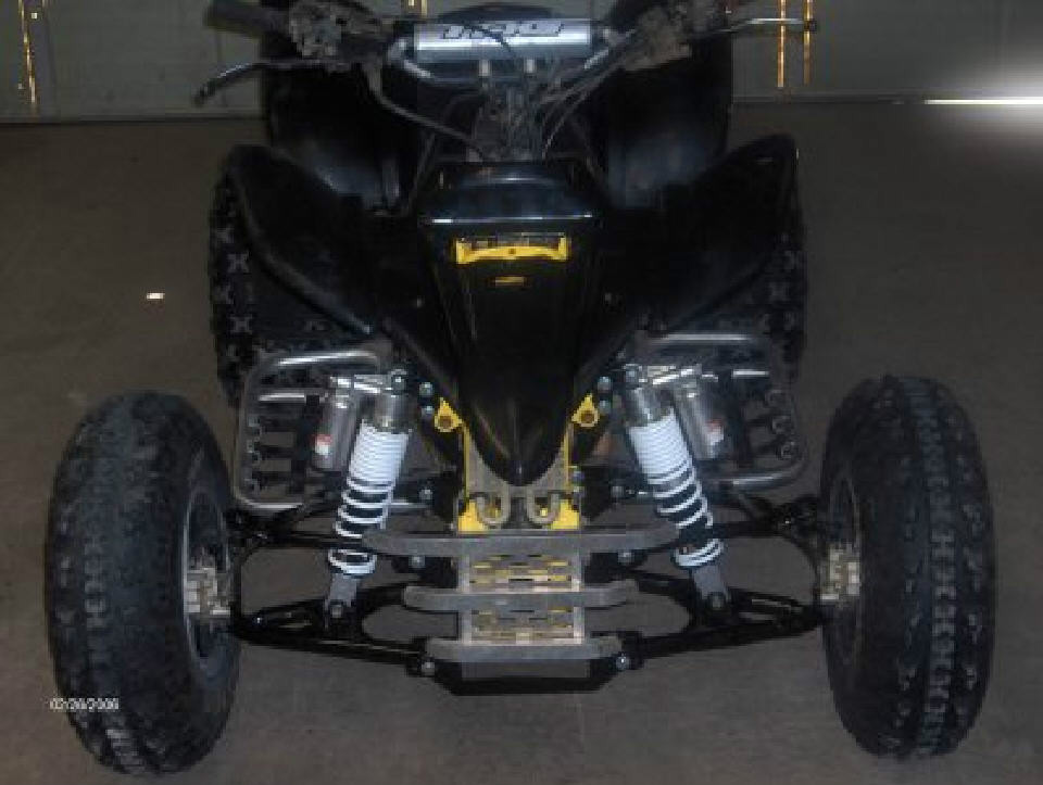 Yamaha '9003 Warrior 350 Aarms Widening and YFZ450 Shocks Conversion