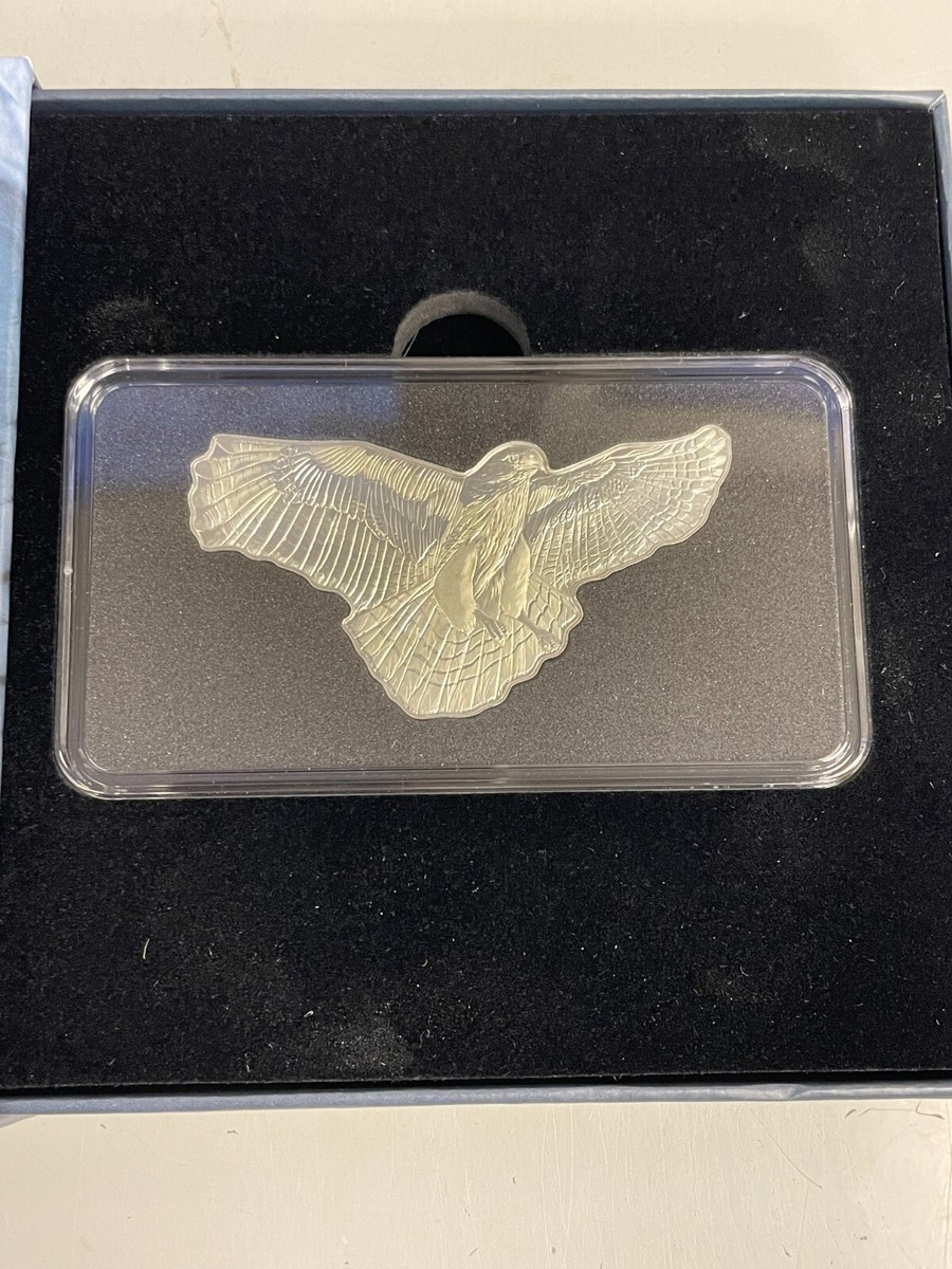 2020 1 oz Silver Red-Tailed Hawk Solomon Islands $2 Coin .9999