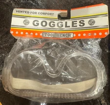 Tool Bench Brand Clear Vented Safety Goggles