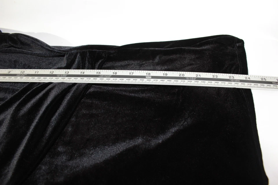 Blusa DKNY Terciopelo Terciopelo XL Negra Mujer Top Funeral Foto 3 de 4