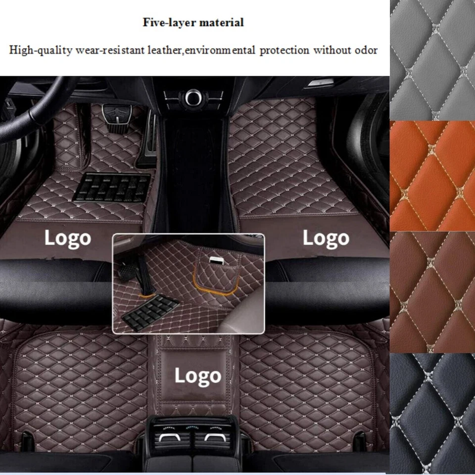 Fit For Nissan NV NV200 Car Floor Mats Waterproof Auto Liner Carpets All Weather - Image 2 of 4