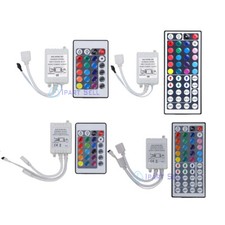 24-44 Key Mini IR Remote Controller For 3528 5050 RGB LED Light Strip AC/DC 12V