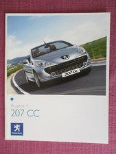 Peugeot 207 Cc Sales Brochure Toyo 131