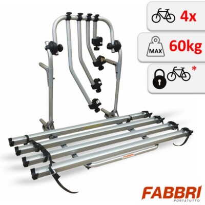 Fahrradträger an Heckklappe (4 Fahrräder) für Ford Transit Capron T 2014-