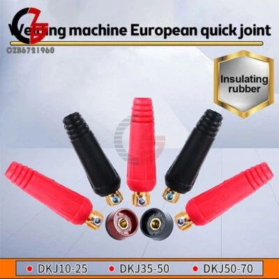 Schweißgerät Fitting Stecker 10-25 35-50 50-70 Verbinder Schweißkabel Buchse - Bild 1 von 4