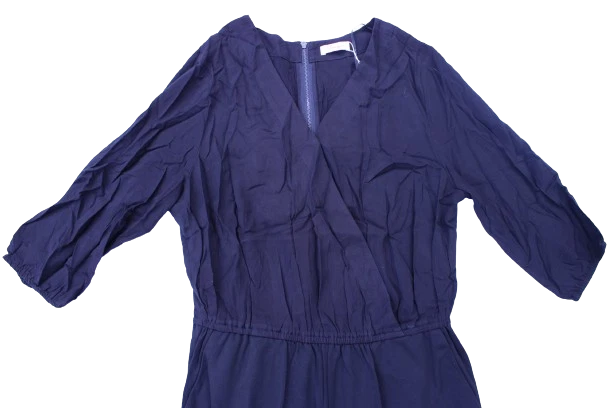 Sheego Damen Overall Schwarz Plus Size Jumpsuit Anzug Einteiler Übergröße 3/4Arm - Bild 2 von 4