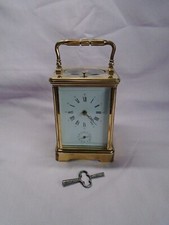 VINTAGE L'EPEE STRIKING/REPEATING/ALARM CARRIAGE CLOCK + KEY  IN GWO(5) SERVICED