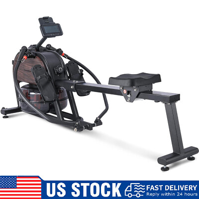 Magnetic Rowing Machine w/ 16 Levels Full-Body Workout Water Rower