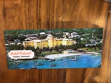 Vintage Jumbo Post Card British Colonial Hotel Nassau Bahamas