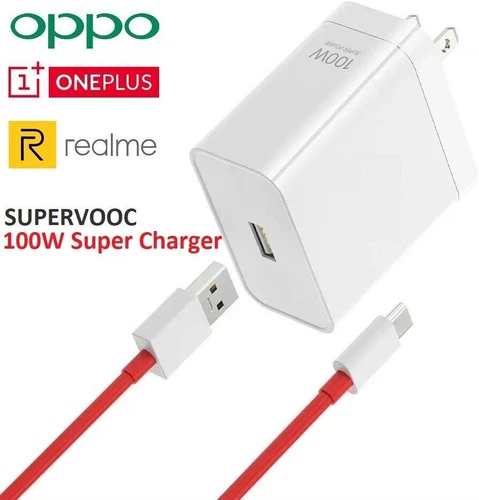 One Plus Oppo Supervooc 100W Schnell AC Ladegerät US Stecker + Kabel, UK EU AU Konverter - Bild 4 von 17